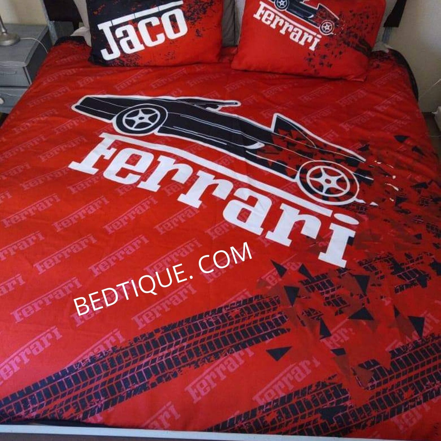 Ferrari Red Duvet Cover Set
