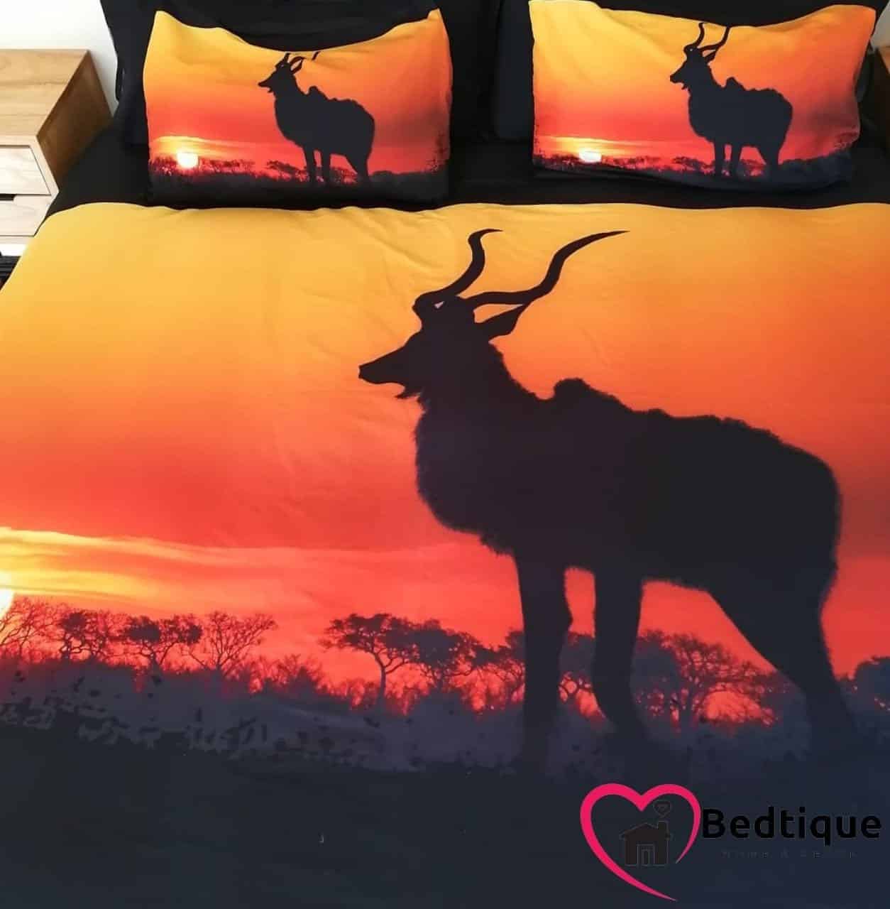 Kudu & Sunset Duvet Cover set