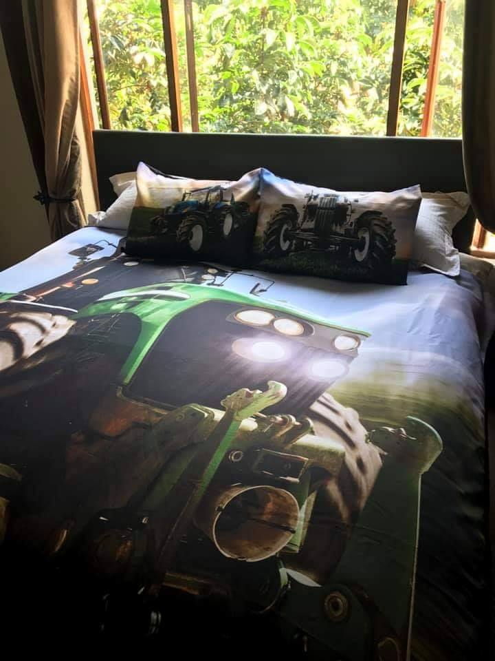 Green Tractor farm Duvet Cover Set
