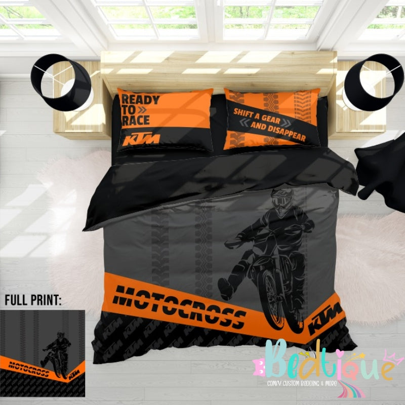 KTM Motorcross Duvet Cover set