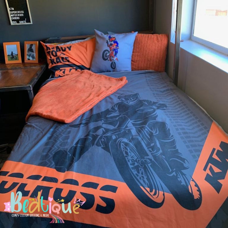 KTM Motorcross Duvet Cover Set