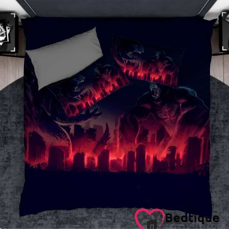 Godzilla vs King Kong Duvet Cover Set