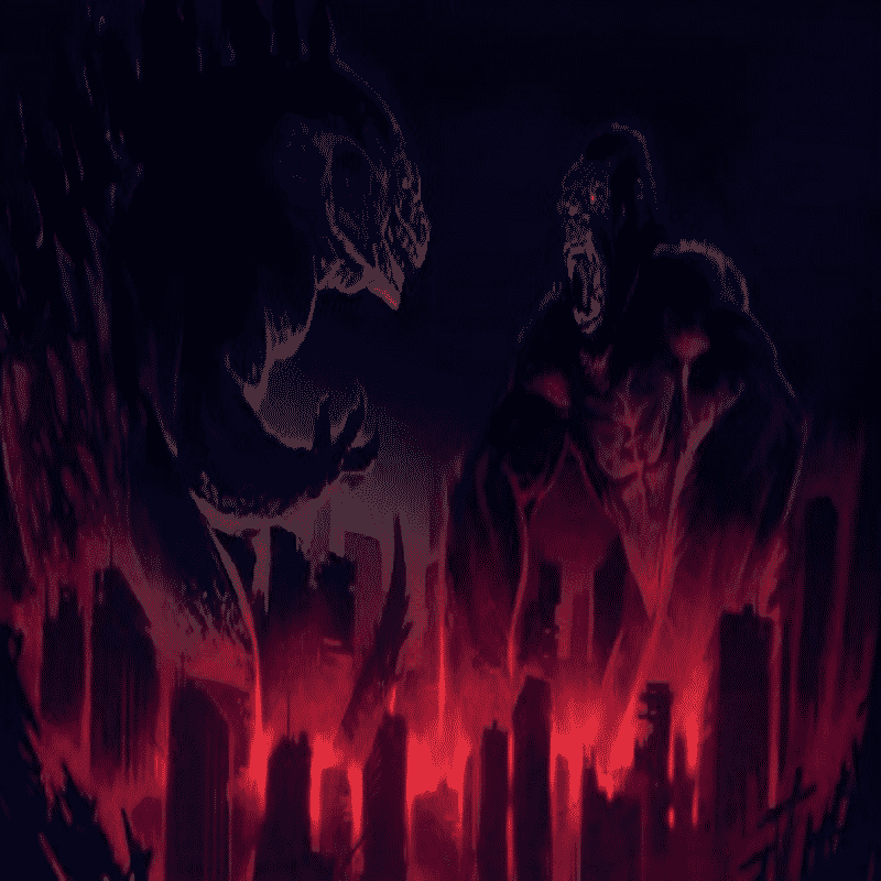 Godzilla vs King Kong Duvet Cover Set