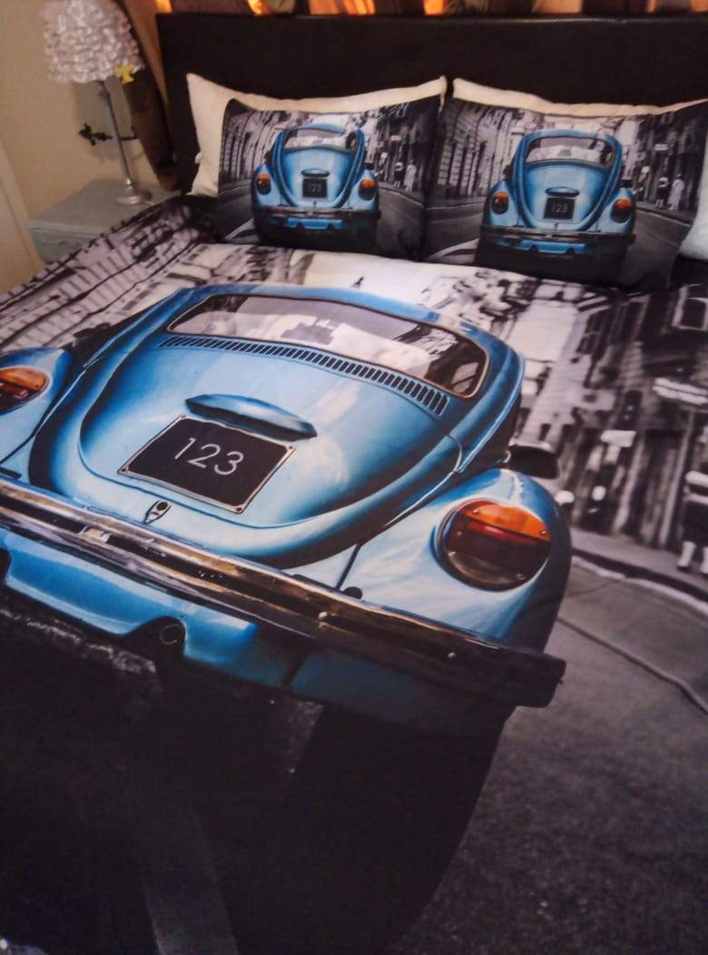 Retro Charm VW Beetle Duvet Cover Set
