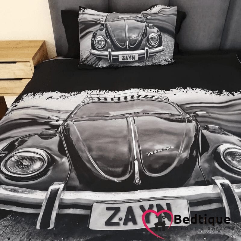 Black VW Beetle Duvet Cover Set