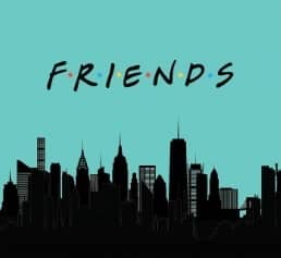 FRIENDS Turquoise Duvet Cover Set