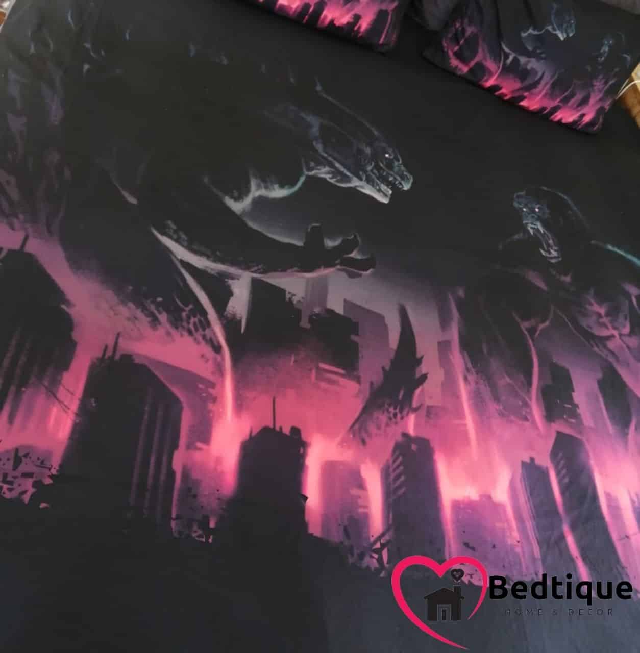 Godzilla vs King Kong Duvet Cover Set