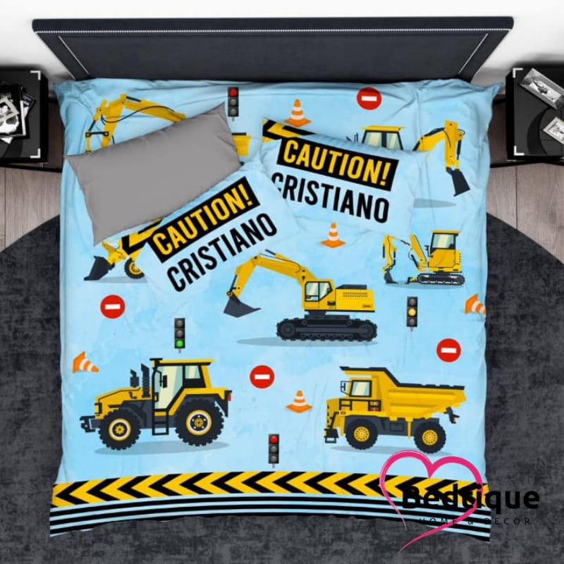 Digger and Dozers Duvet Cover Set