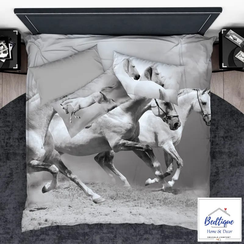 Horses in Motion Duvet Cover Set