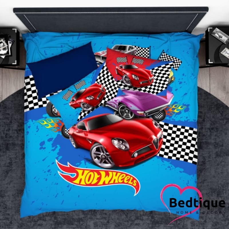 Hot Wheels Duvet Cover Set