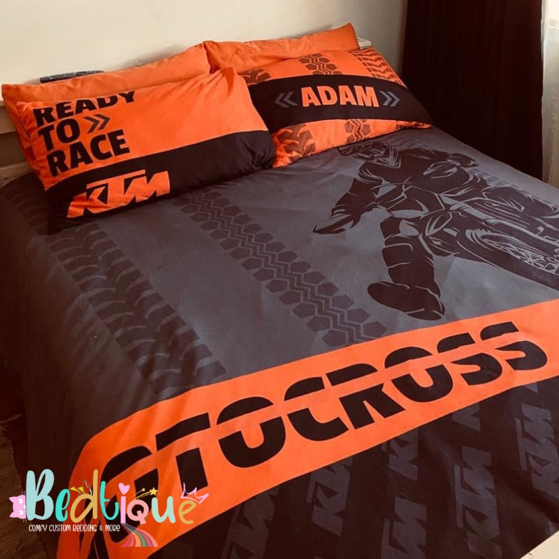 KTM Motorcross Duvet Cover set