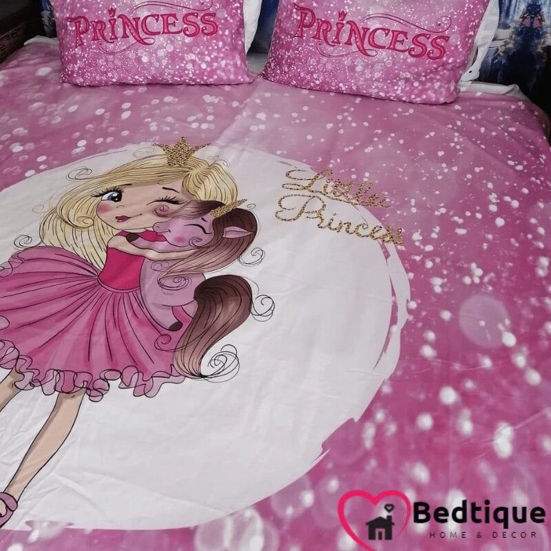 Princess Pink Duvet Cover set