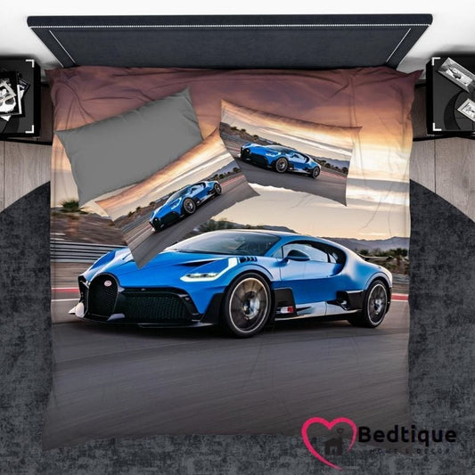 Blue Bugatti Divo Duvet Cover Set
