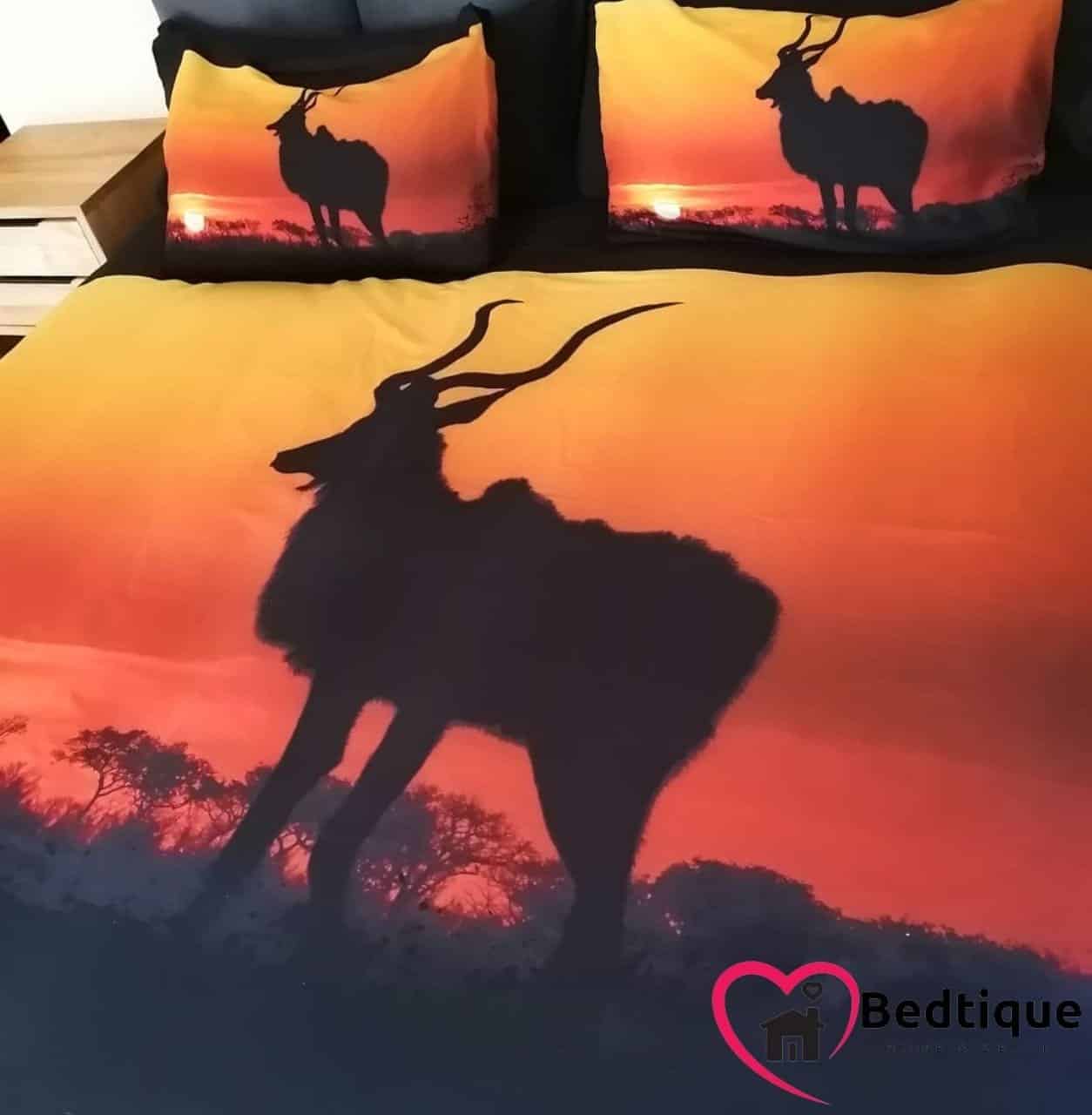 Kudu & Sunset Duvet Cover set