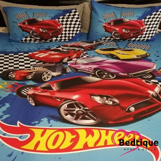 Hot Wheels Duvet Cover Set