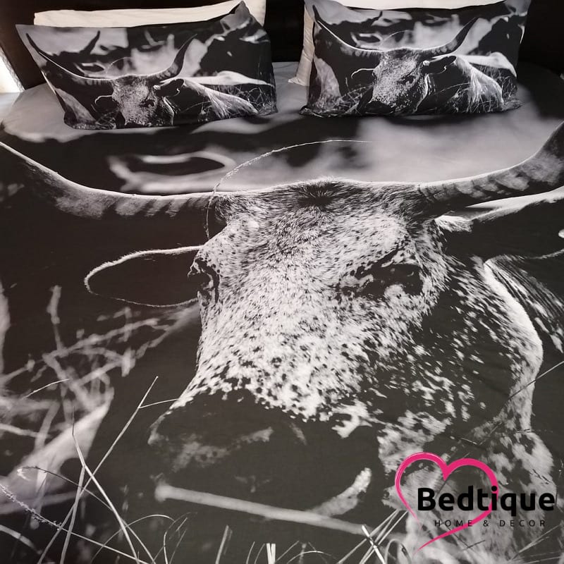 Nguni Duvet Cover Set Monochrome